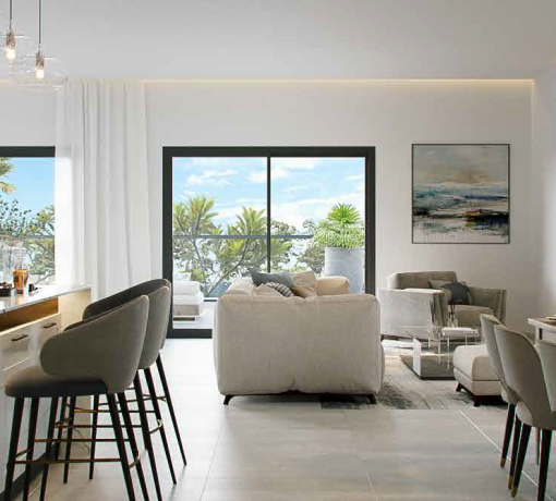 פנים מטבח וסלון