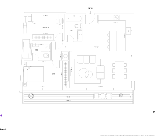 קומה ראשונה דירה מספר 4